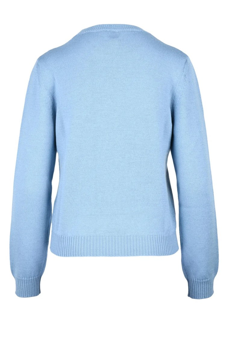 Ballantyne Crew Neck Sweater - Light Blue