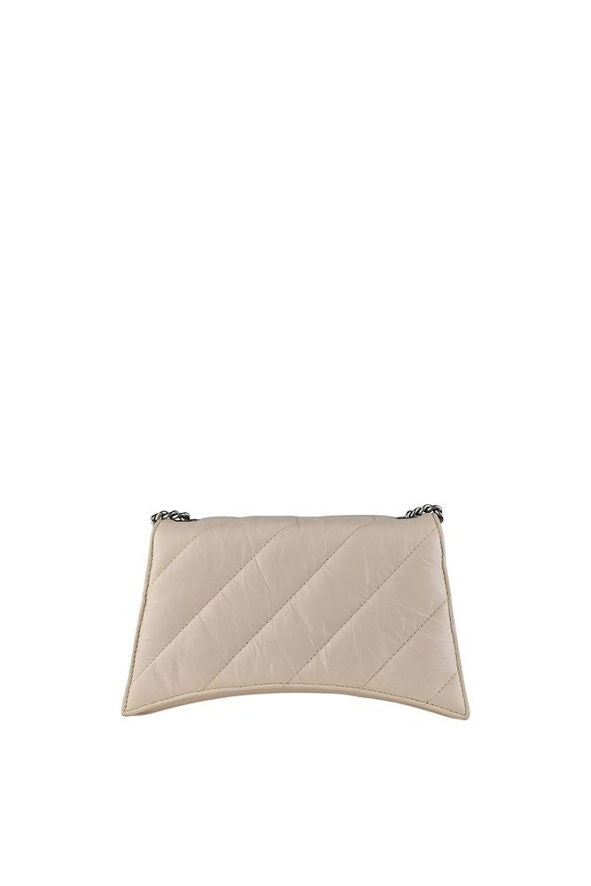 Balenciaga Sand-Beige Quilted Leather Crush Chain Xs Bag