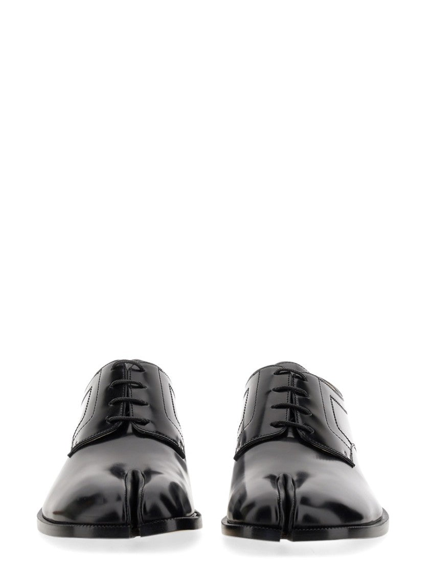 Maison Margiela Tabi Black Lace-Up Shoes