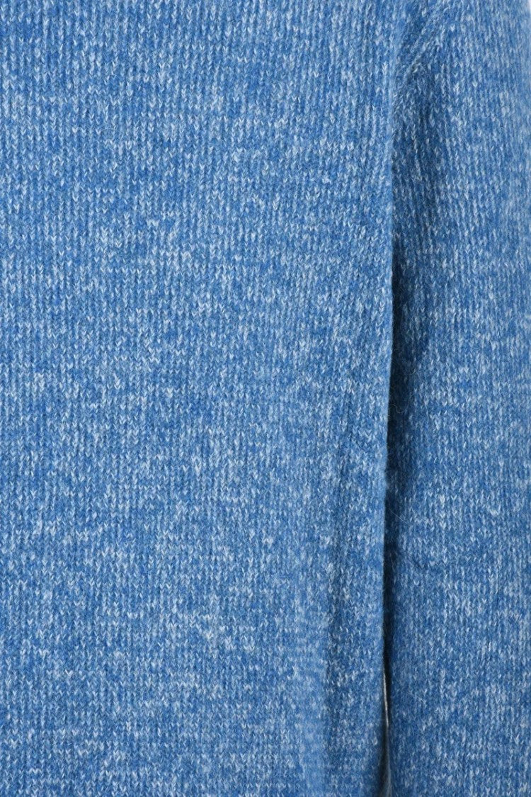 Become High Neck Sweater Light Blue