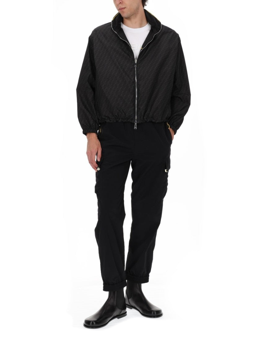 Fendi Reversible Windbreaker Jacket With Monogram Detailing