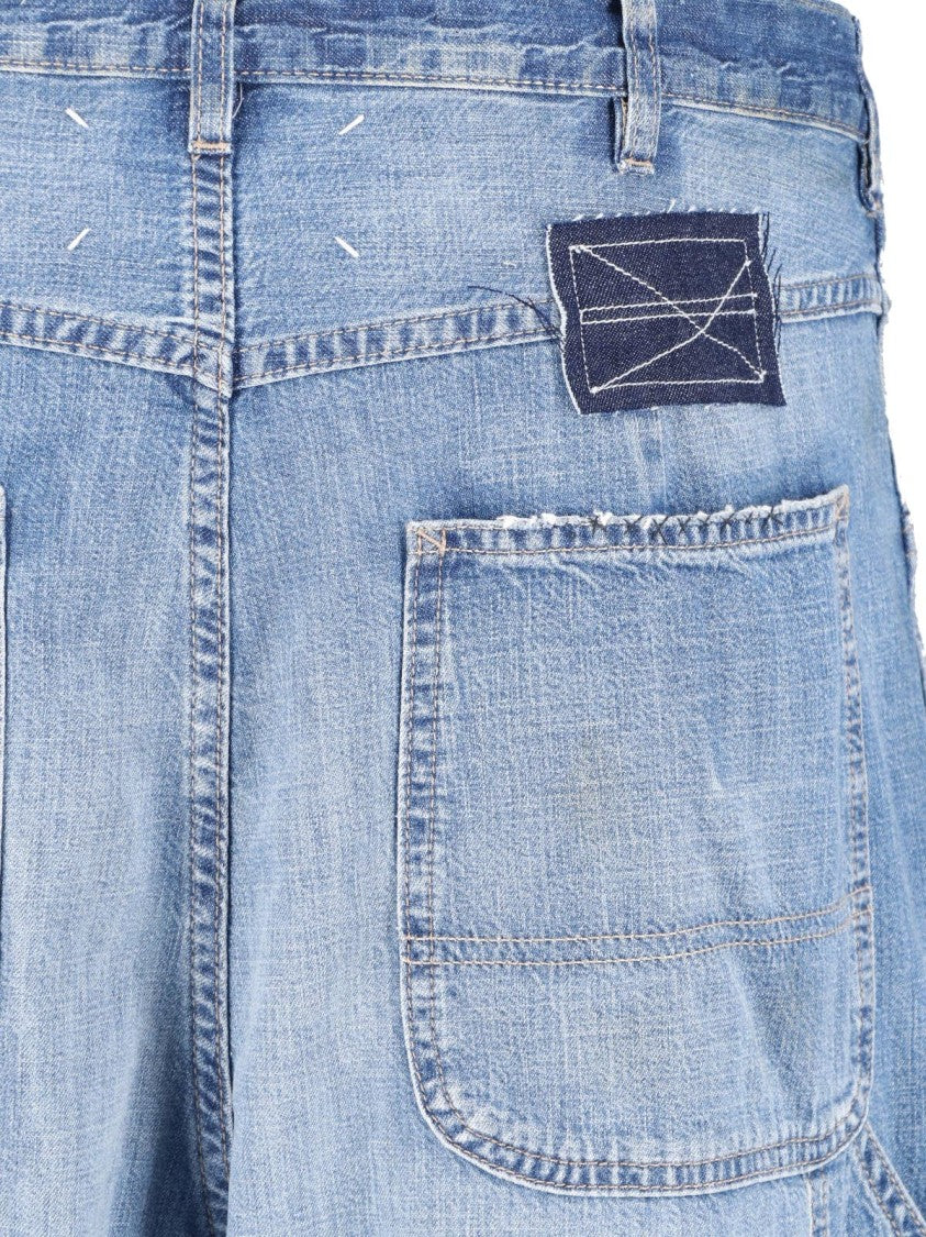 Maison Margiela Blue Wide-Leg Four Stitches Jeans
