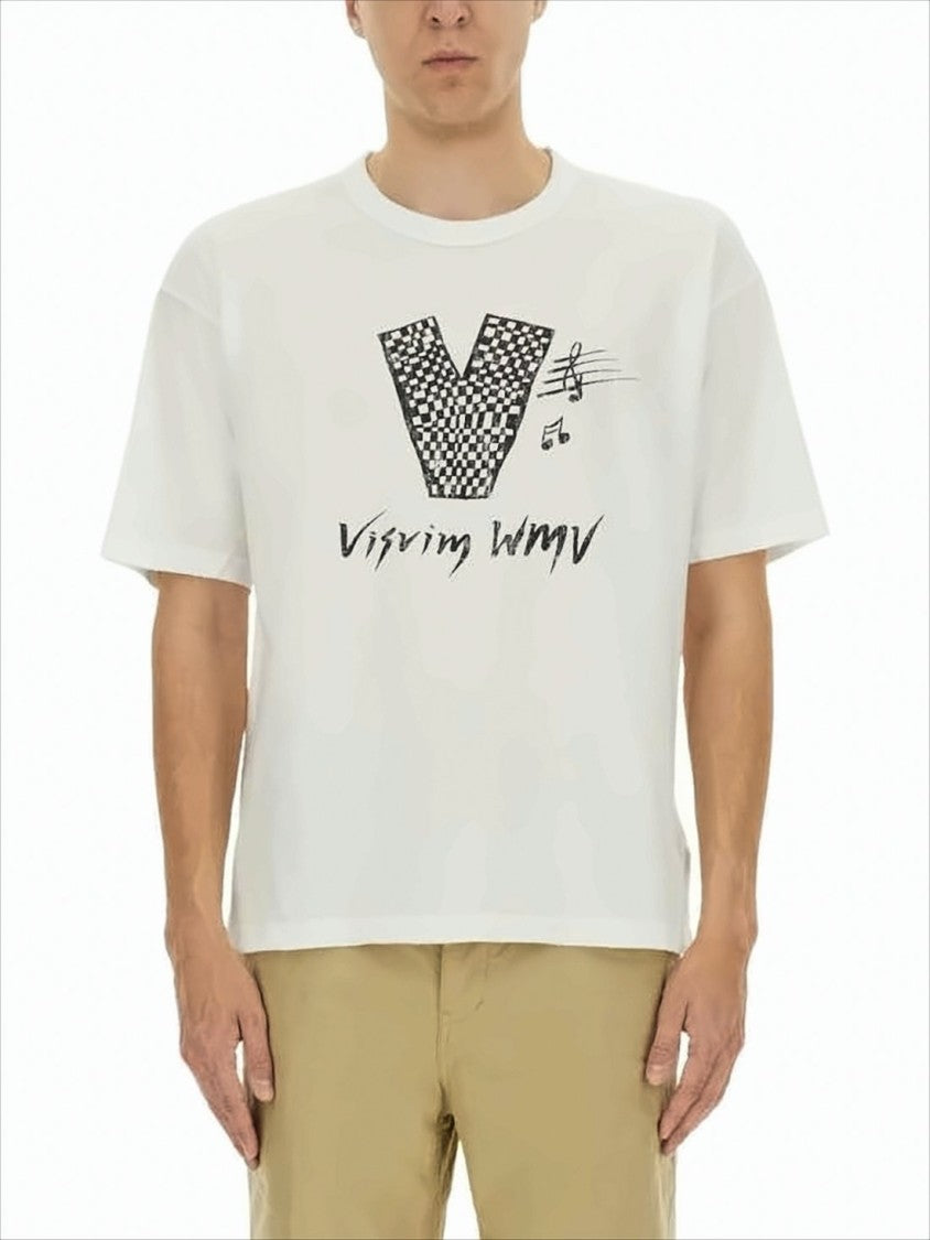 Visvim Graphic Print Cotton Crew Neck T-Shirt