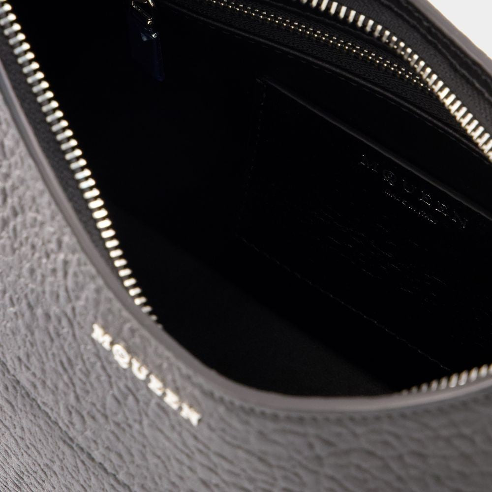 Alexander Mcqueen Cross Bar Purse - Leather - Black/Silver