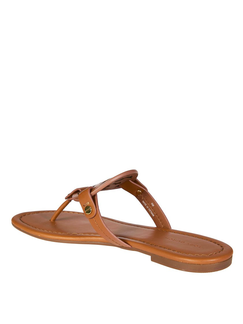 Tory Burch Brown Miller Circular Cut Out Sandals