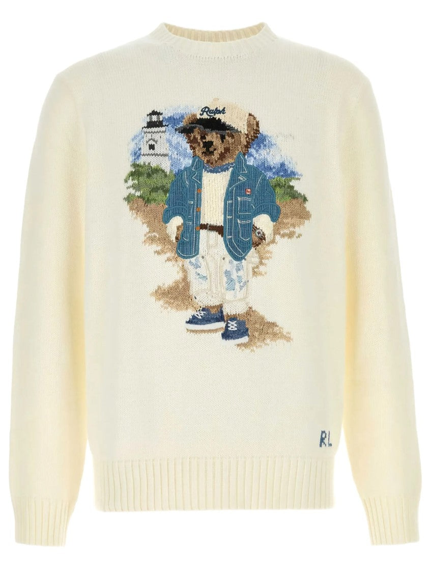 Polo Ralph Lauren Light Yellow Intarsia Knit Pullover