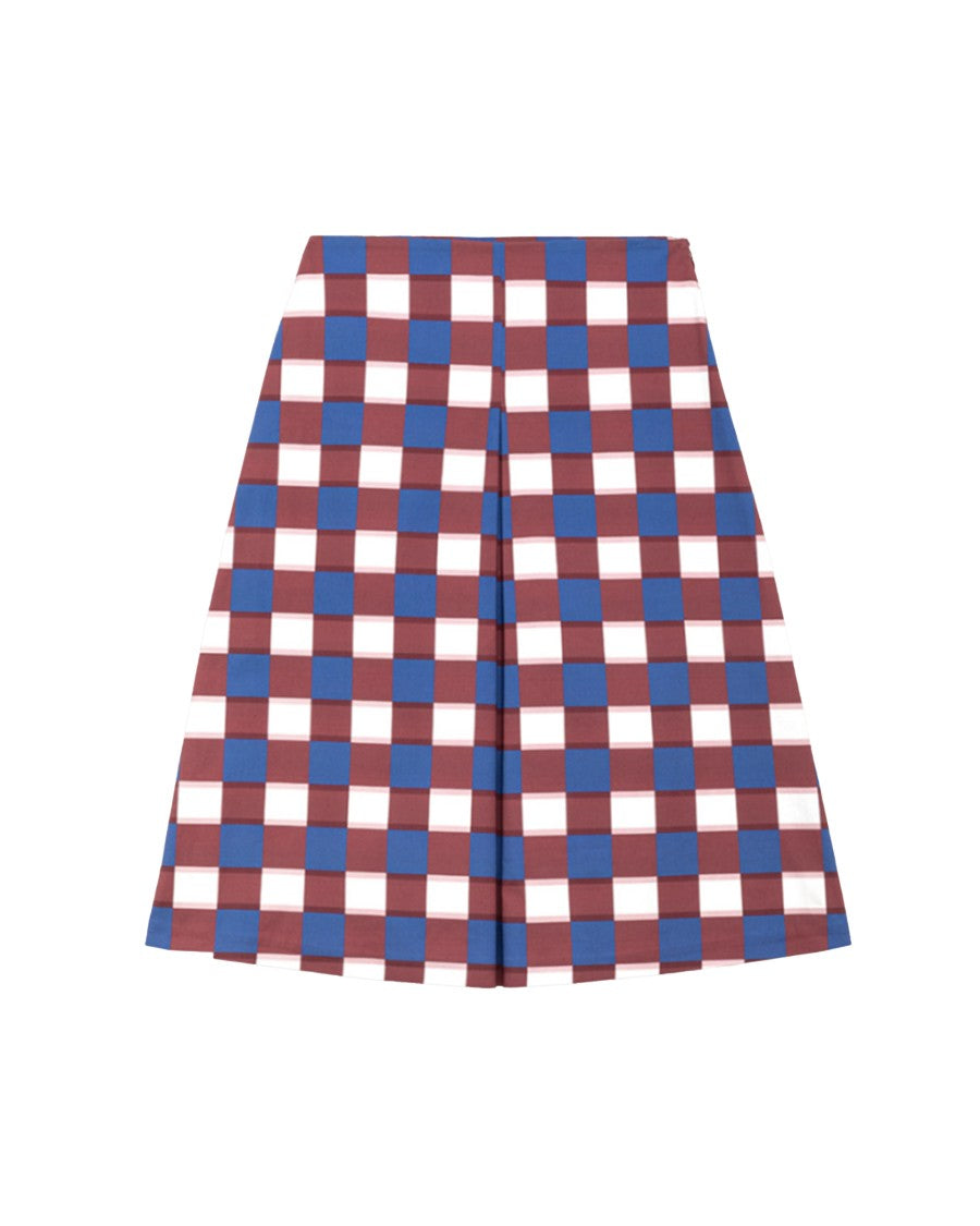 Alpha Studio Poplin Check Skirt