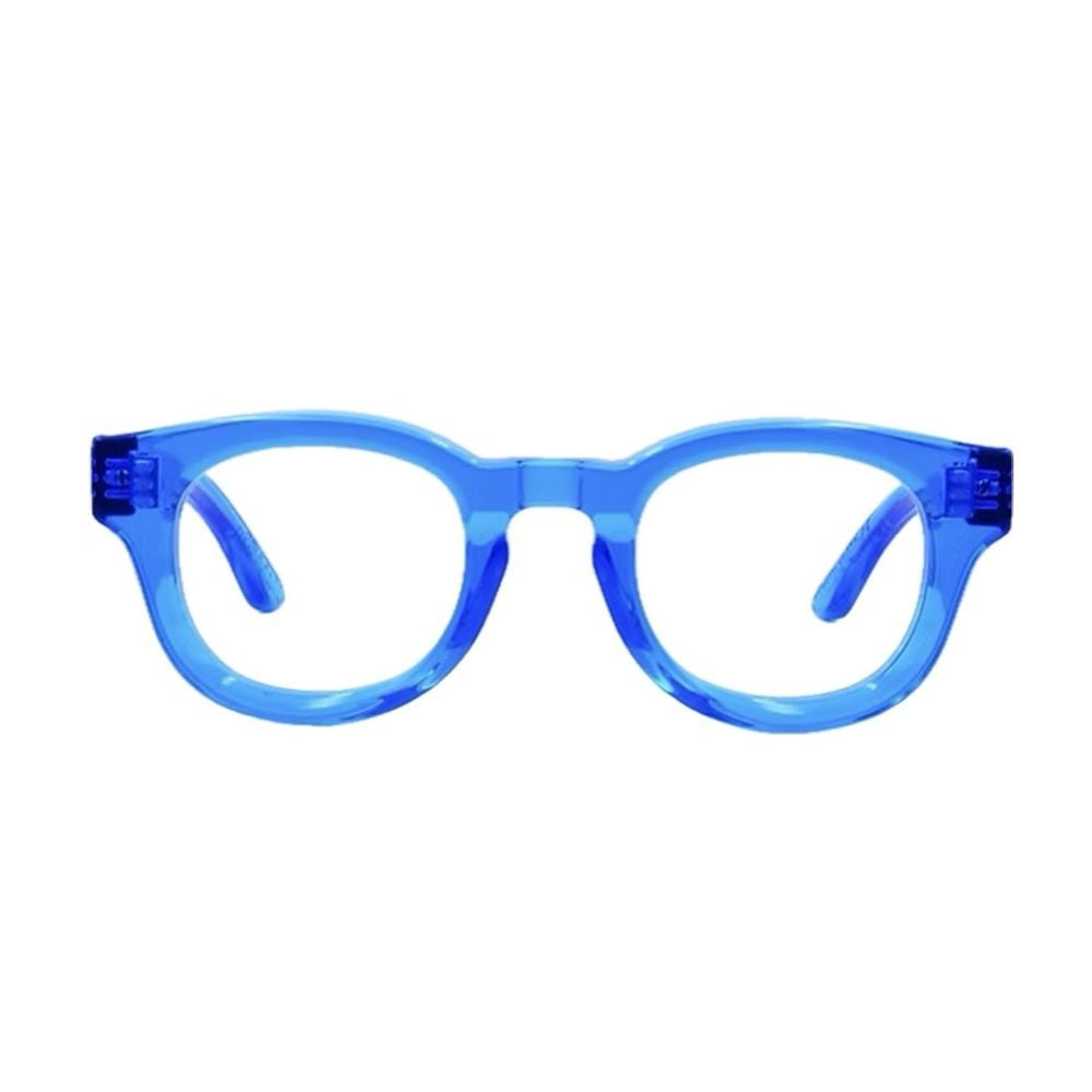 Panetti Eyewear Krystal Able Phantos-Shaped Transparent Blue Acrylic Eyewear