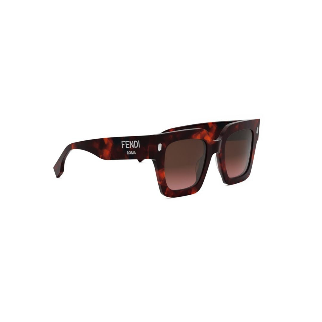 Fendi Fe40101i Oversized Tortoiseshell Acetate Sunglasses