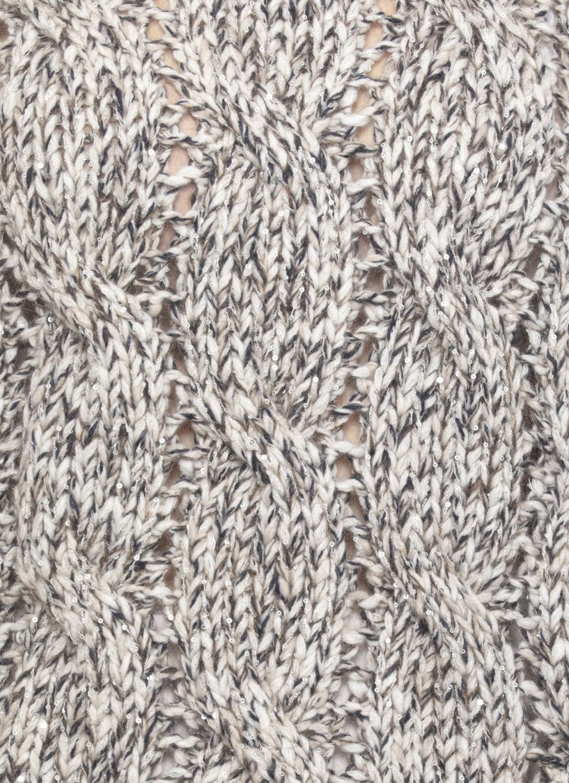 Brunello Cucinelli Ivory Wool And Cashmere Sweater