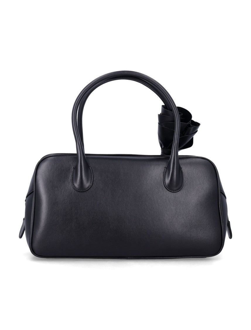 Magda Butrym Brigitte Floral Accent Leather Shoulder Bag
