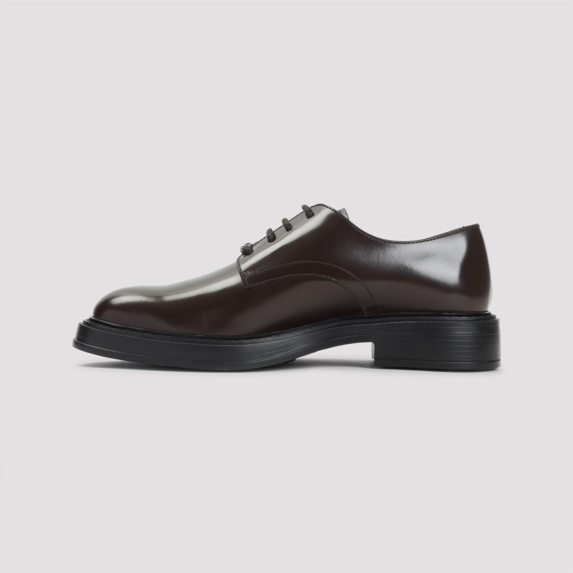 Tod's Dark Tobacco Brown Leather Derbies