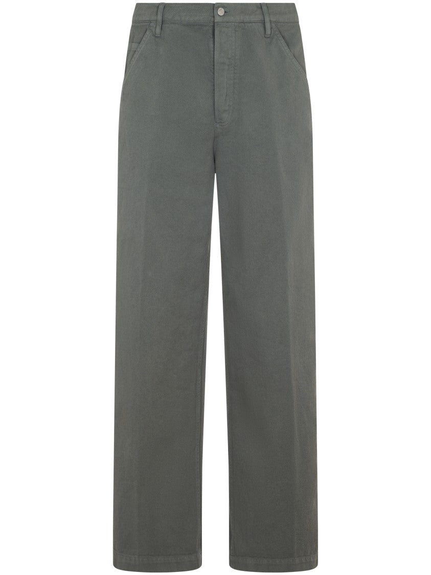 Dries Van Noten Relaxed Fit Grey Trousers