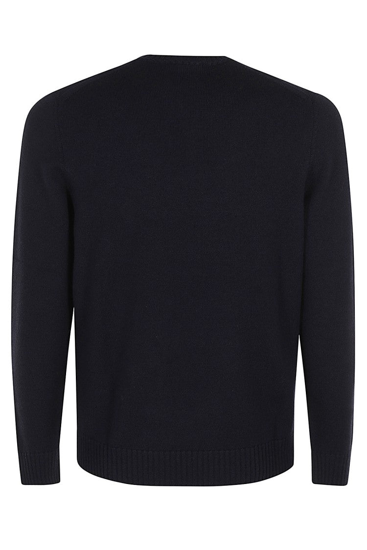 Drumohr Double-Spun Merino Wool Crew Neck Sweater