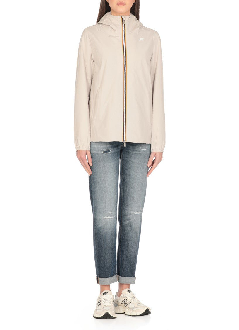 K-Way Beige Marguerite Stretch Jacket