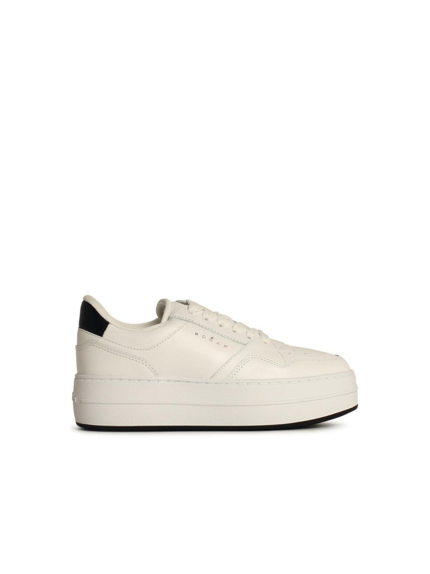 Hogan 'H670' White Leather Sneakers