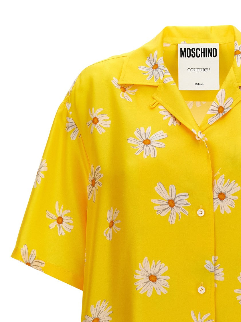 Moschino Margherite' Print Silk Shirt