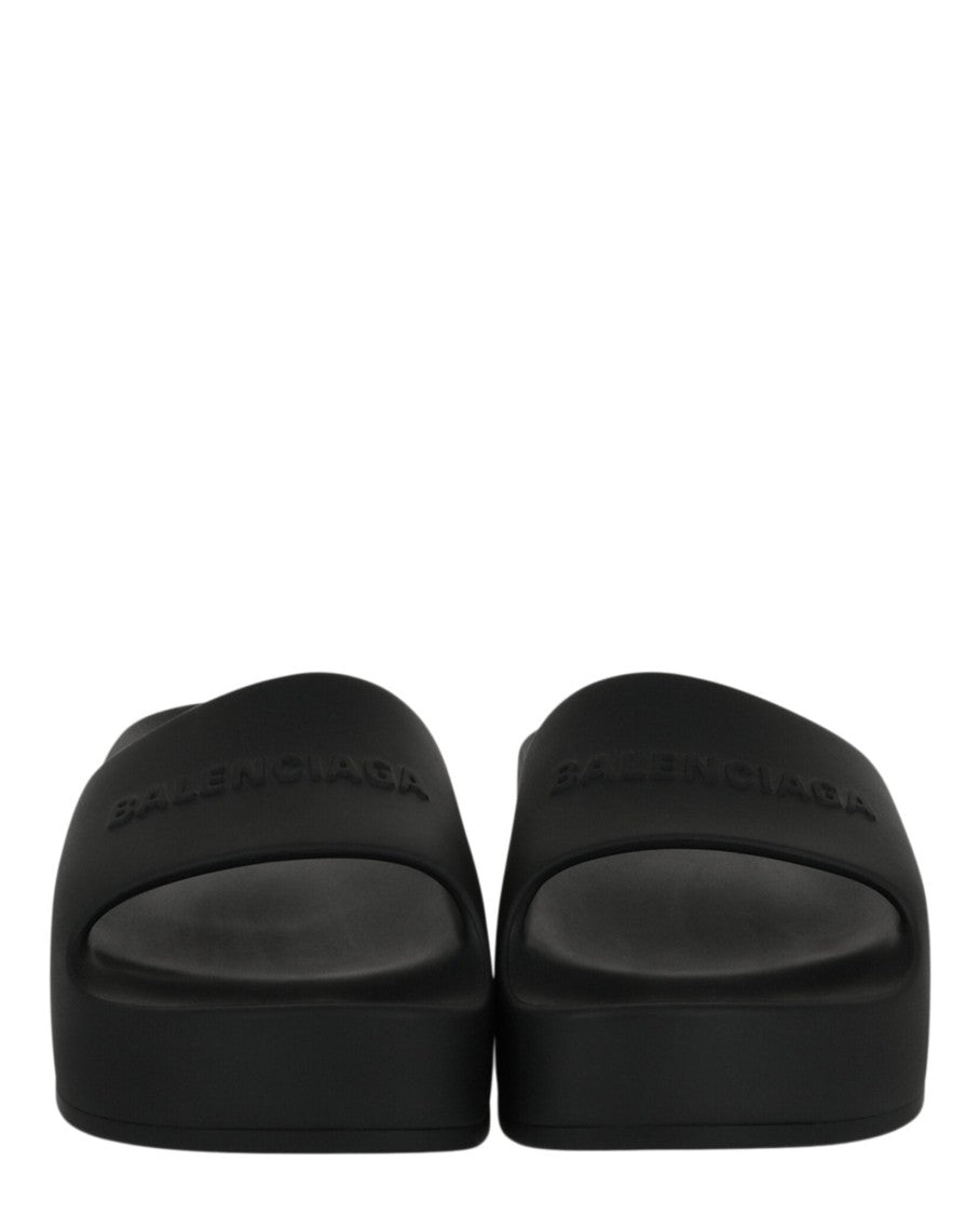 Balenciaga Chunky Logo Slide Sandals