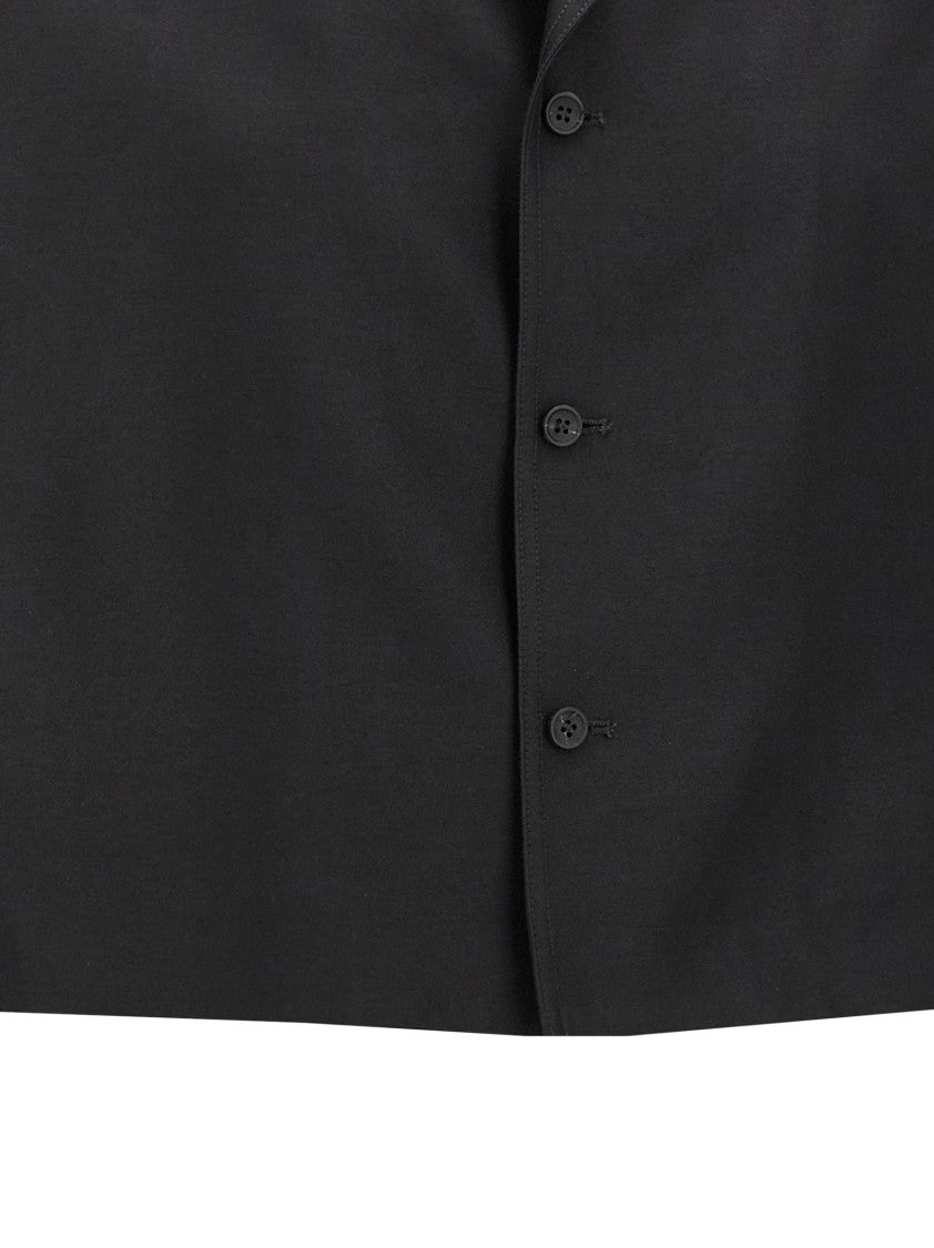 Fabiana Filippi Silk Blend Wide Blazer With V-Neck Collar