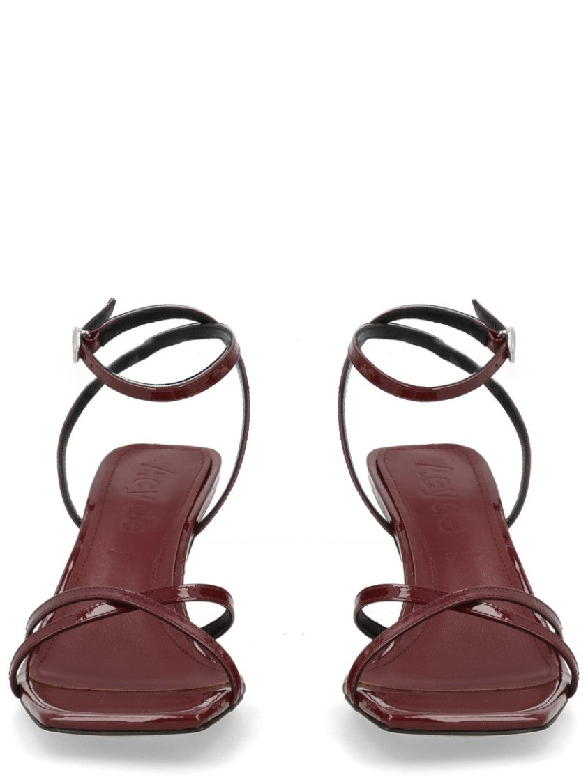 Aeydē Edith Thin Glossy Straps Sandals