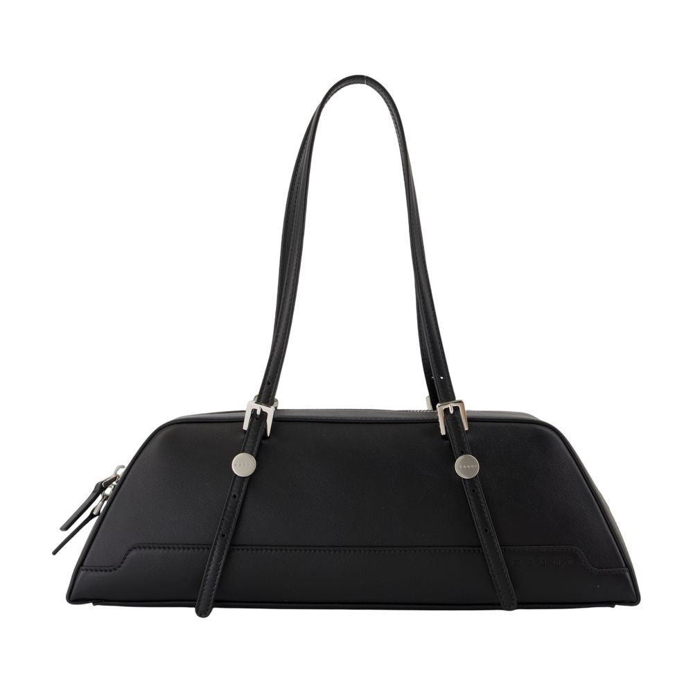 Marni Duffle Shoulder Bag - Leather - Black