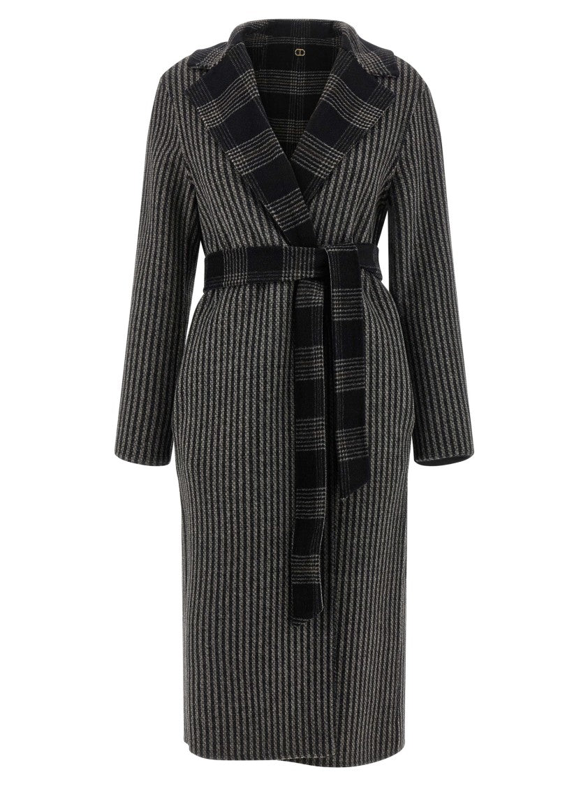 Twin-Set Reversible Coat With Double Cloth