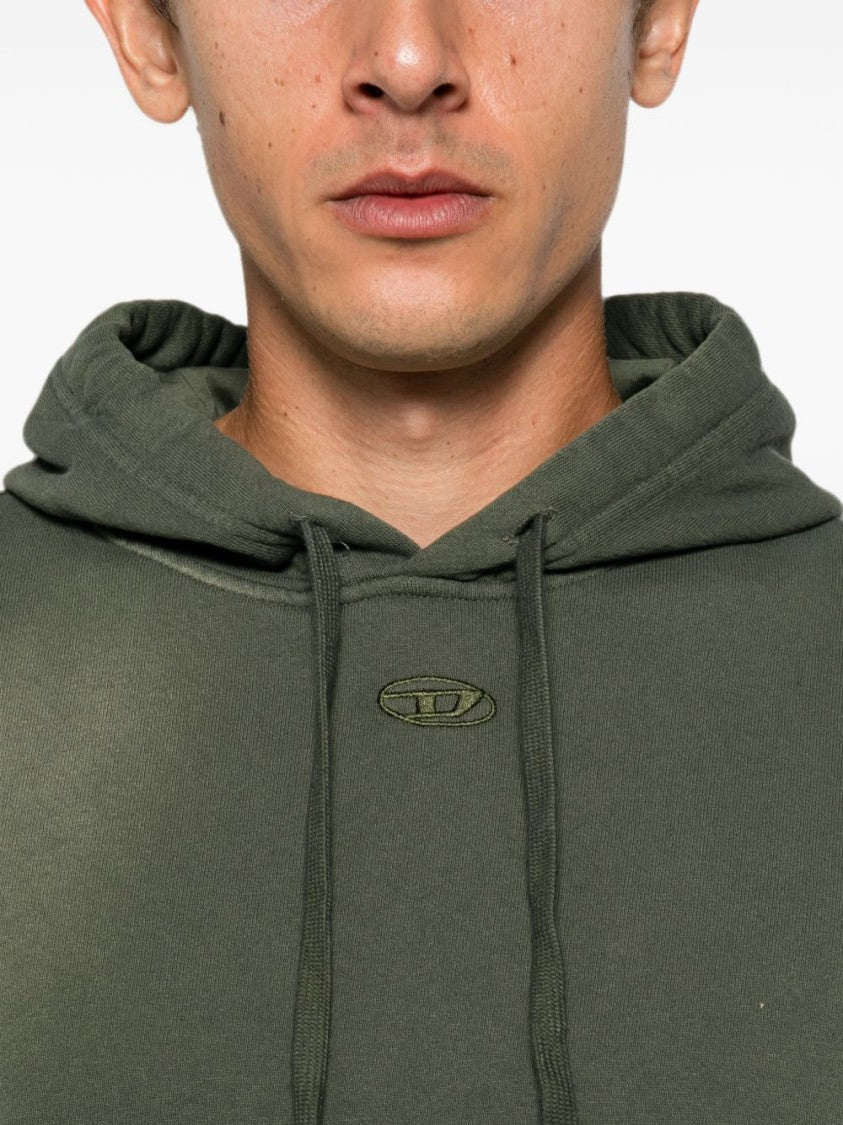 Diesel Hooded Relaxed-Fit Sweater - Green