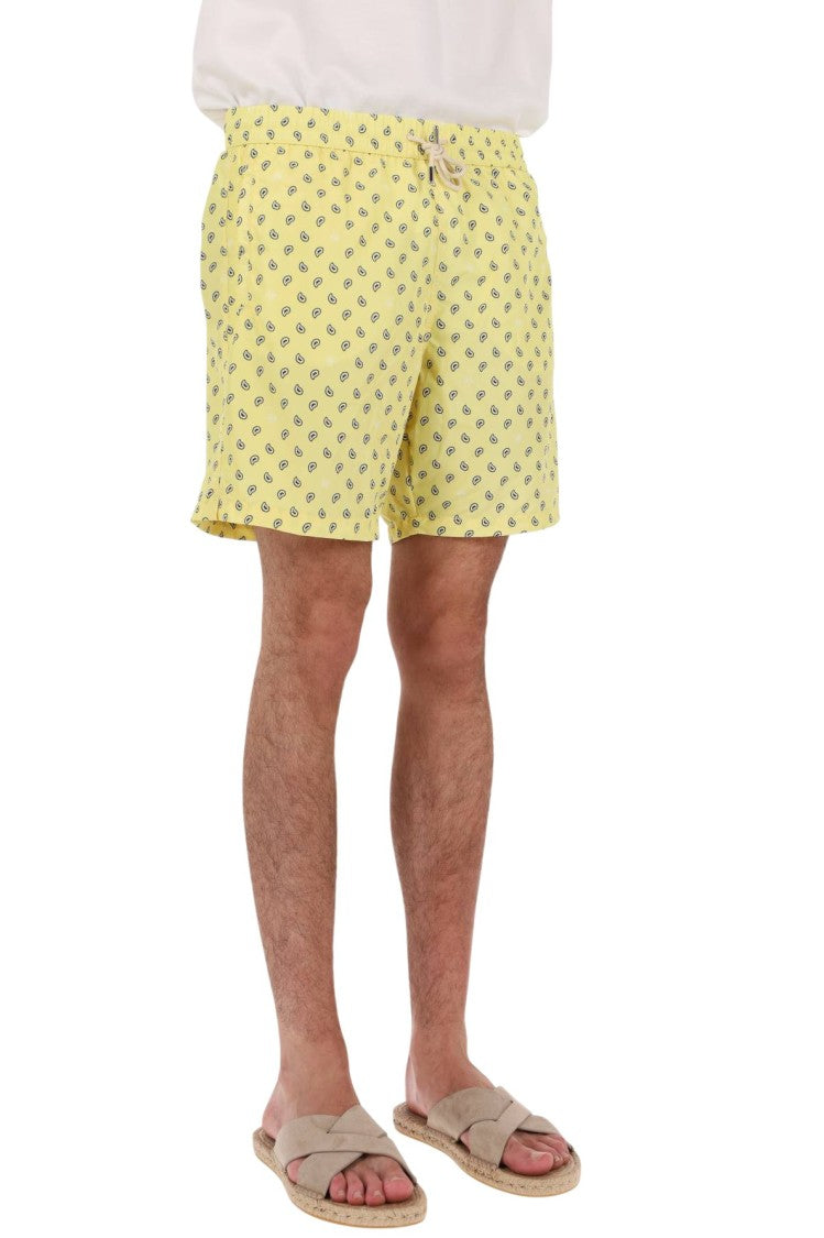 Jacob Cohen Paisley Patterned Swim Shorts With Elastic Waistband