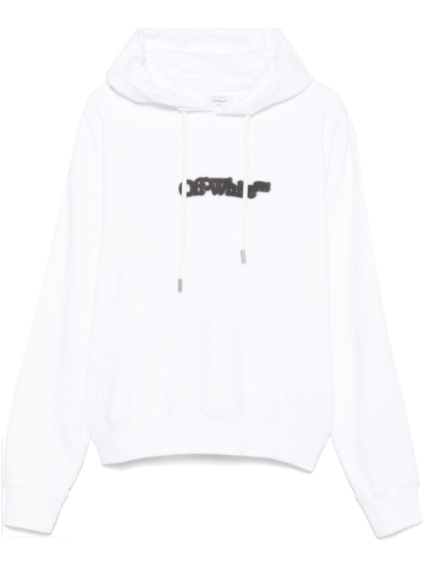 Off-White Arrows Motif Hooded Sweatshirt With Pouch Pocket