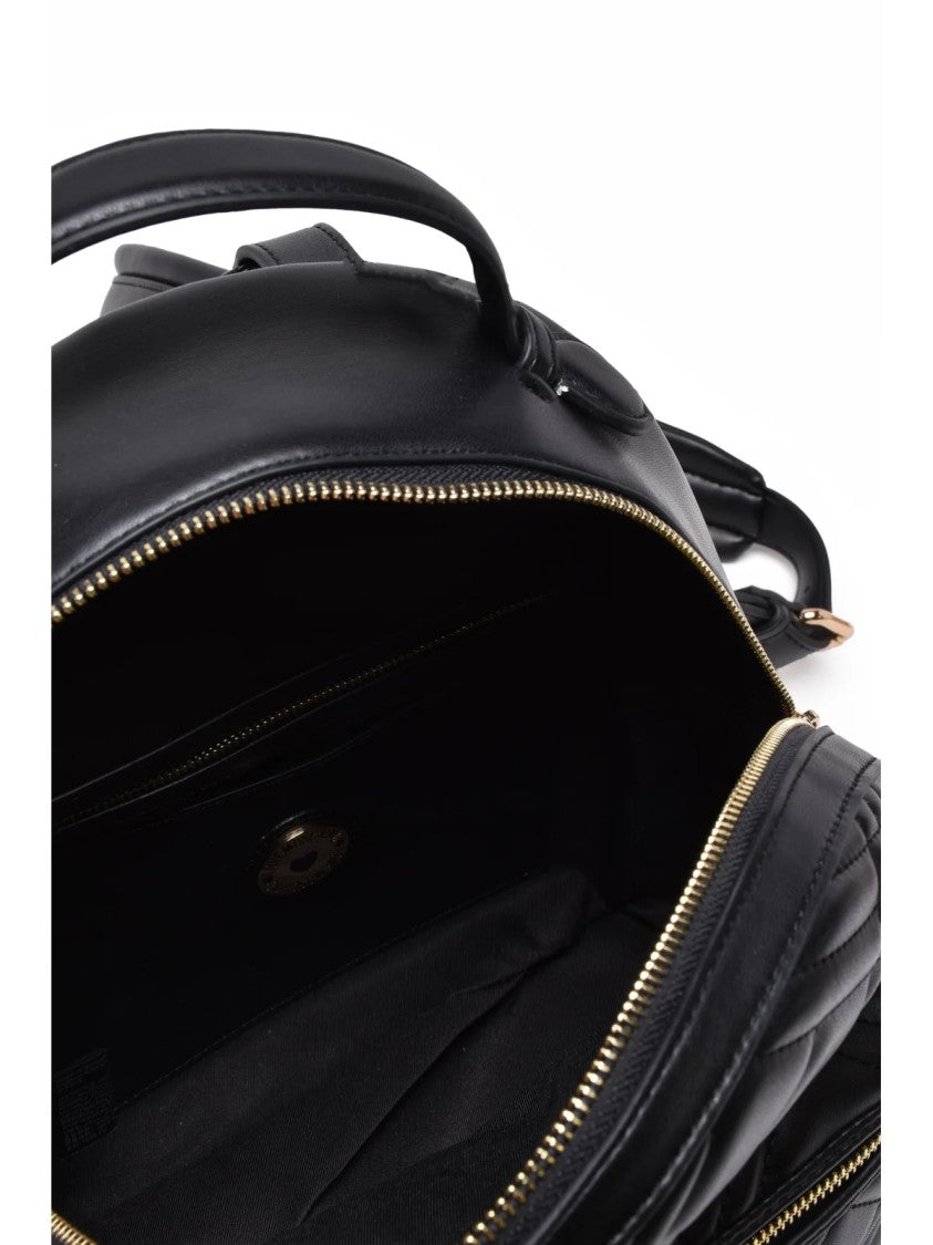 Love Moschino Black Quilted Polyurethane Backpack
