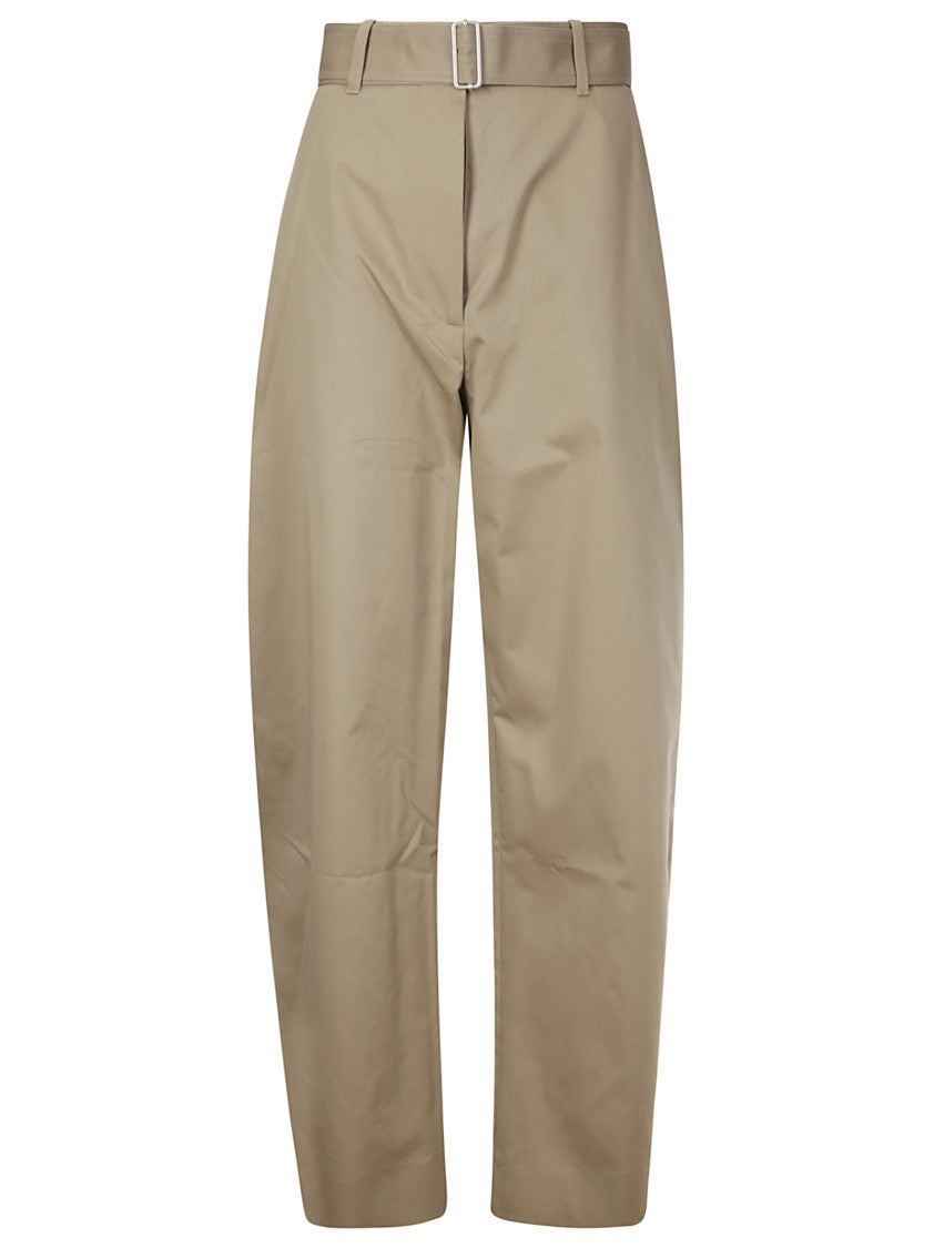 Studio Nicholson High-Waisted Oversized Fit Trousers With Four Pockets