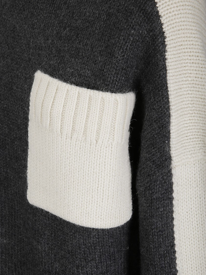 J. W. Anderson Two Tone Patch Pocket Jumper Sweater