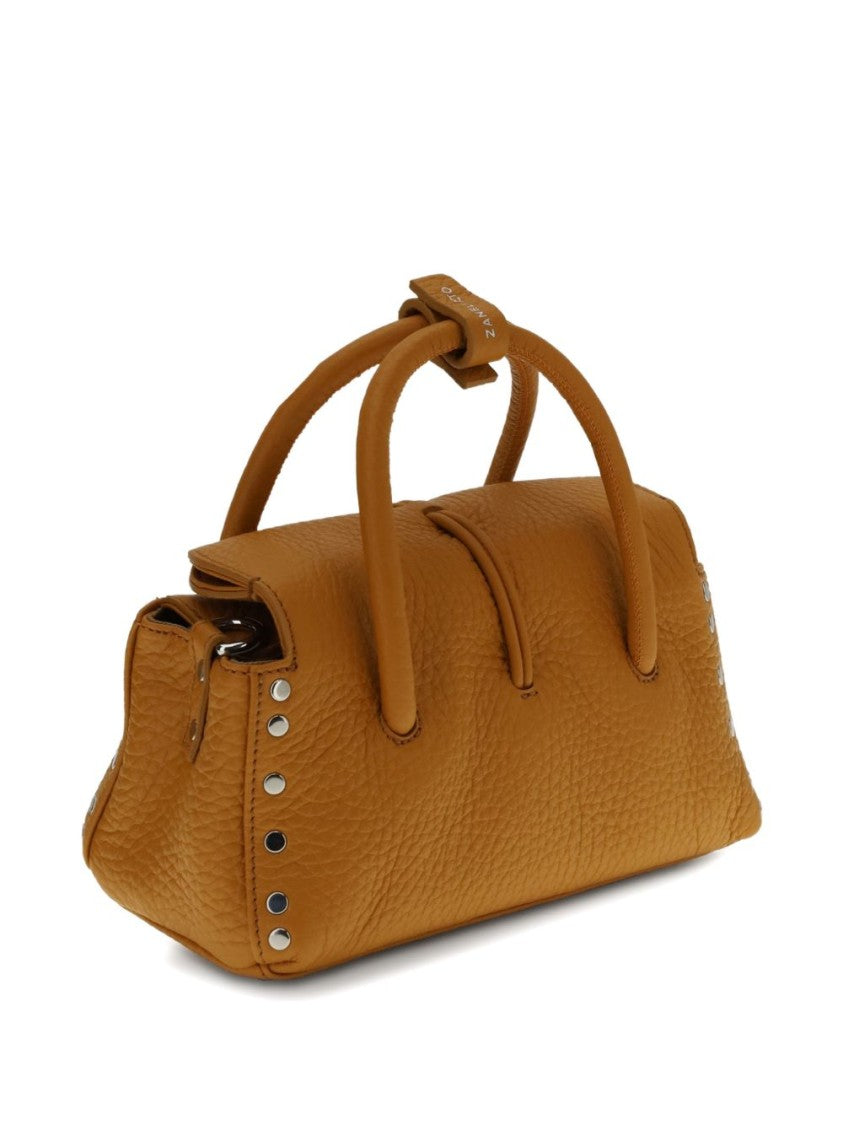 Zanellato Structured Orange Calf Leather Handbag