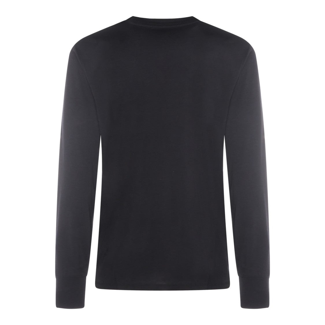 Tom Ford Long-Sleeved Black T-Shirt With Ribbed Cuffs