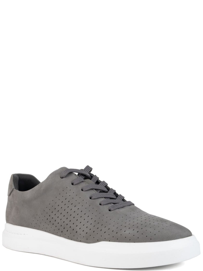 Sergio Moretti Nubuck Trainers With Breathable Perforations