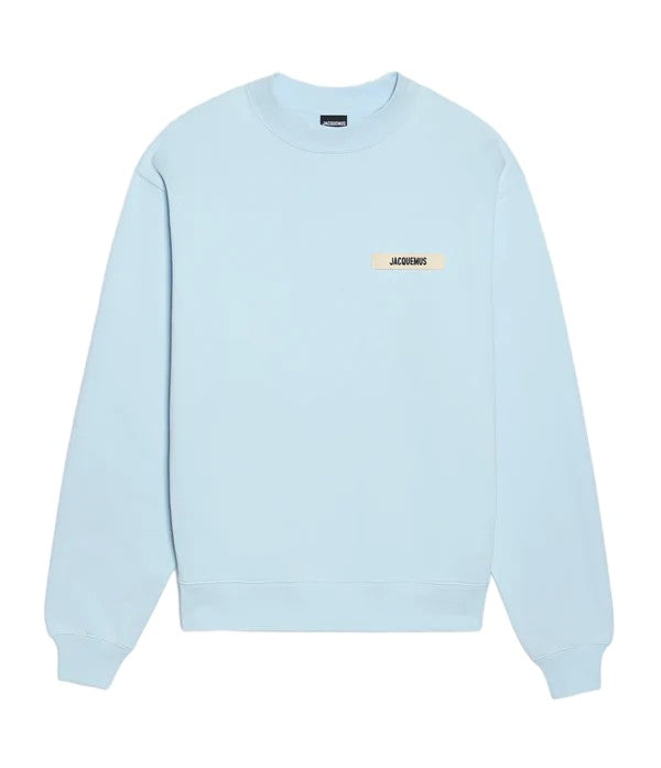 Jacquemus Gros-Grain Long Sleeve Sweatshirt With Subtle Chest Patch