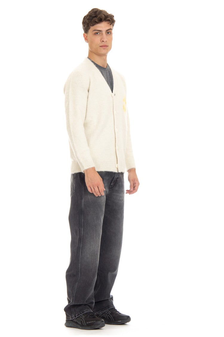 Autry Jacquard Wool-Alpaca Cardigan