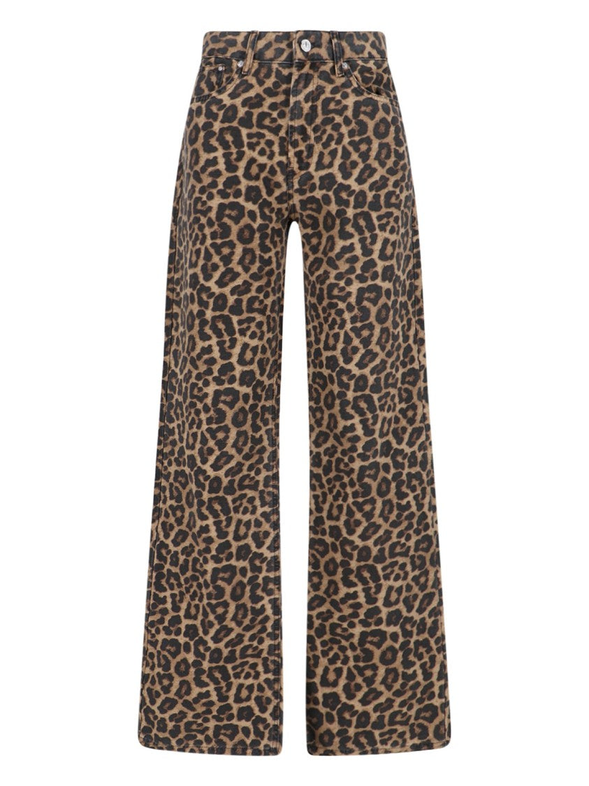 Anine Bing "Hugh" Straight Jeans – Multicolor