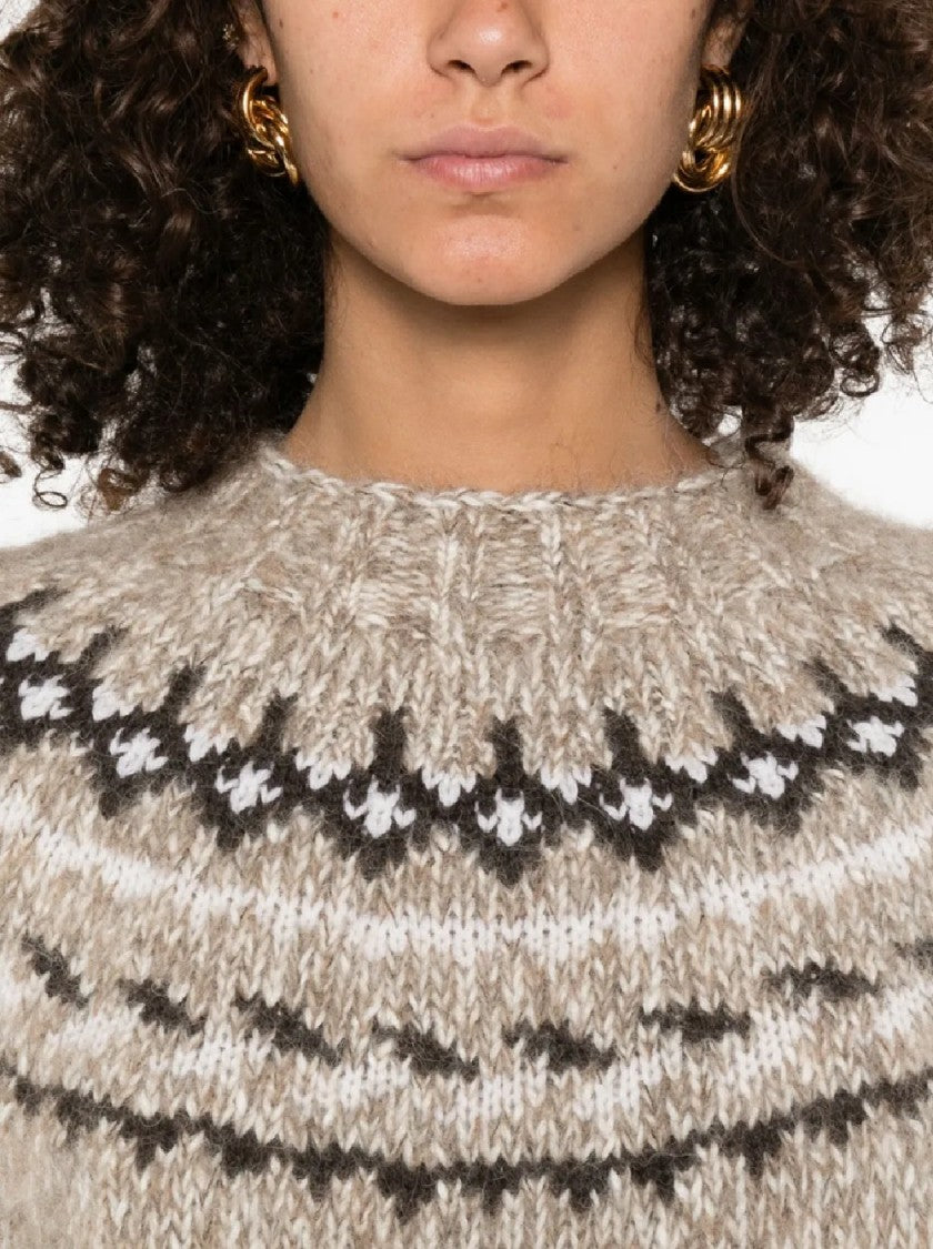 P.A.R.O.S.H. Nordic-Inspired Knitted Sweater With Relaxed Fit