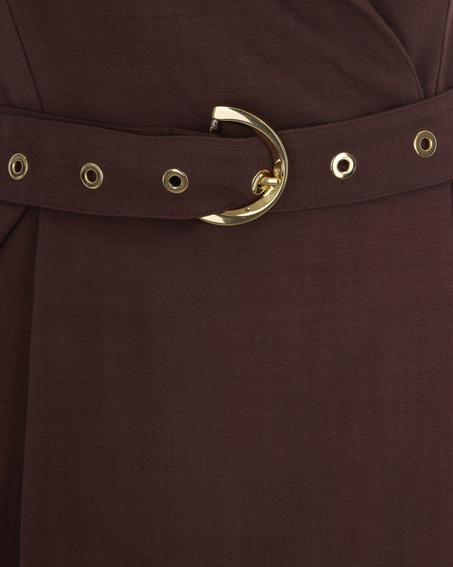 Pinko Amdine Frisottino Terra Dress