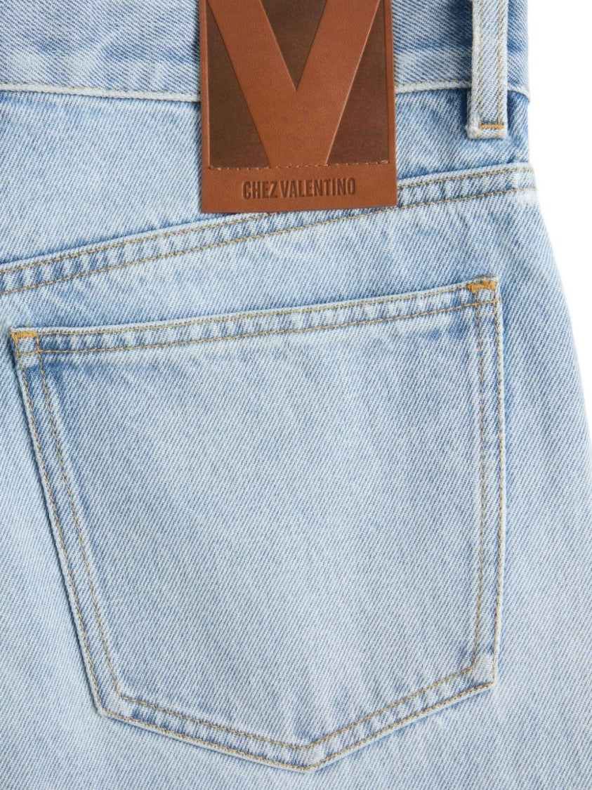 Valentino Garavani Light Blue Denim Trousers