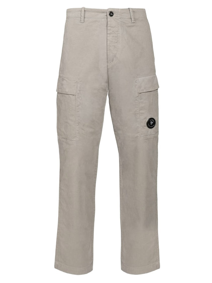 C.P. Company Stretch Cotton Cargo Pants With Logo Detail