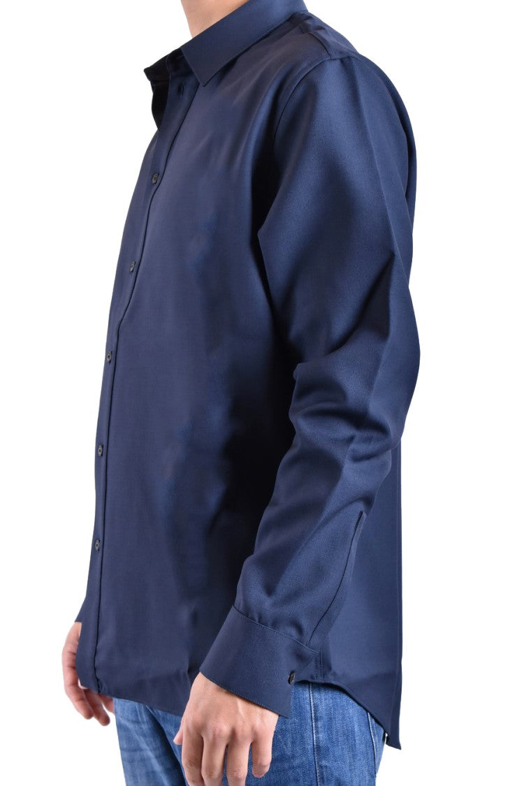 Laneus Blue Cotton Shirt