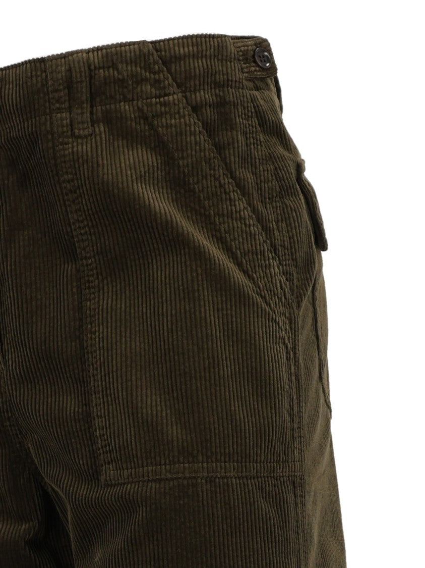 Aspesi Corduroy Straight-Leg Pants