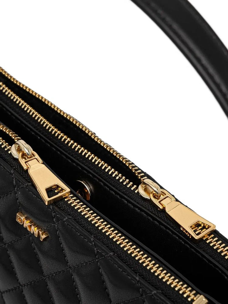 Dkny Quilted Cow Leather Crossbody Bag With Gold-Tone Hardware