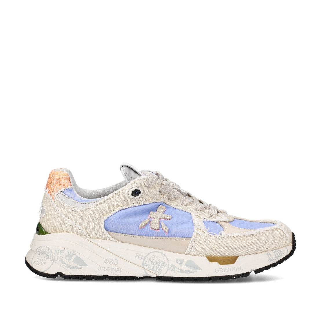 Premiata Mase Sneakers In Cream Canvas