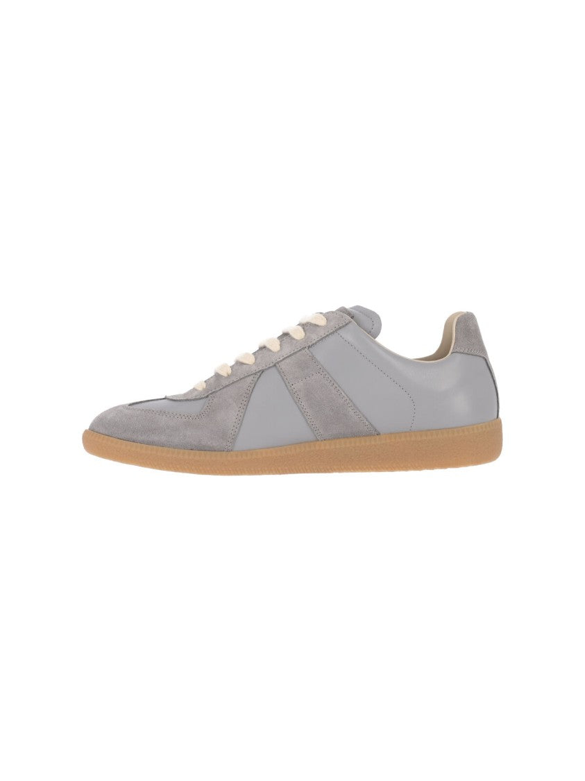 Maison Margiela Light Blue Leather Replica Sneakers