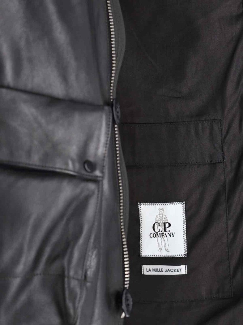 C.P. Company "Mille" Leather Jacket – Black