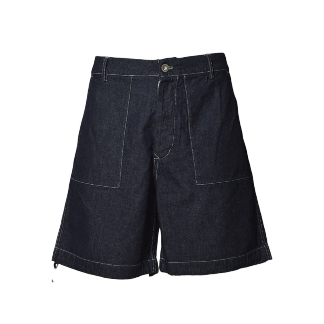 C.P. Company Bermuda 3/1 Denim In Blue Cotton