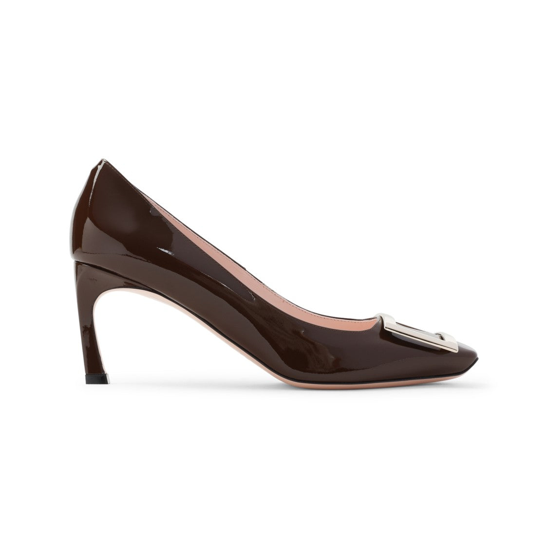 Roger Vivier Brown Patent Leather Pumps